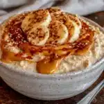 peanut butter banana protein oats - featured image