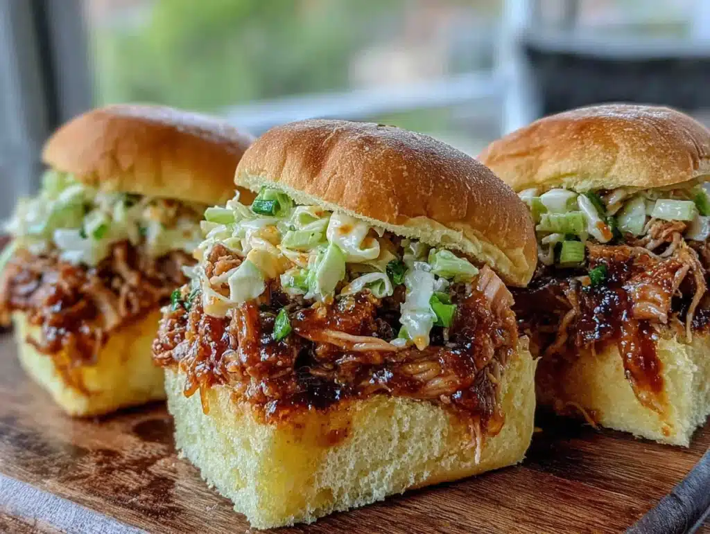 pulled pork sliders with apple slaw - featured image