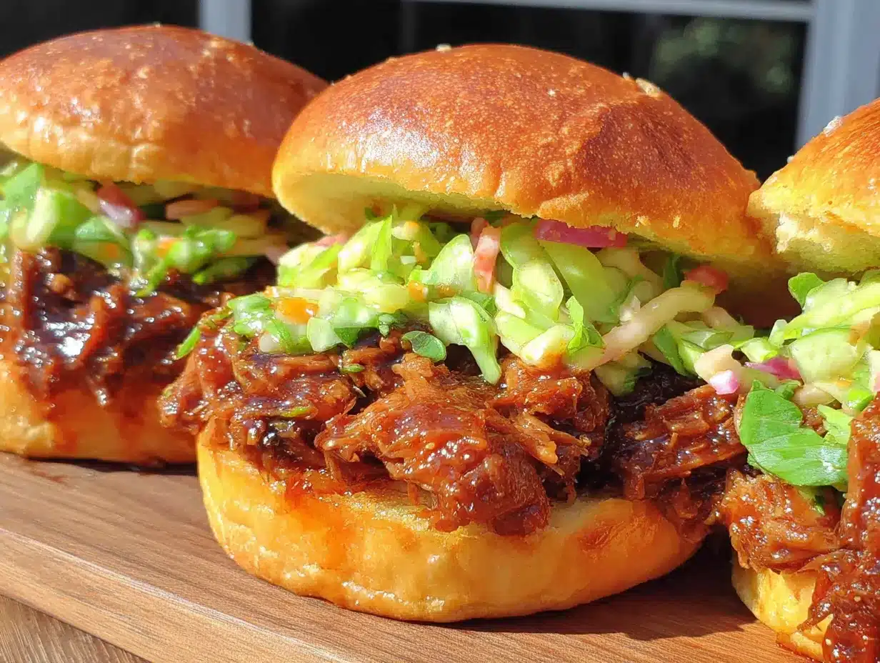 pulled pork sliders with apple slaw preparation steps
