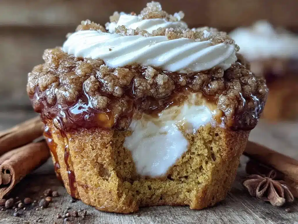 pumpkin cream cheese muffins - featured image