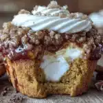 pumpkin cream cheese muffins - featured image