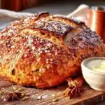 pumpkin sourdough discard bread - featured image