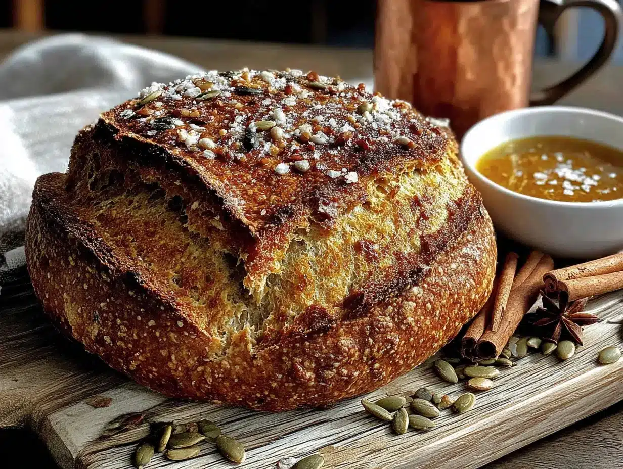 pumpkin sourdough discard bread preparation steps