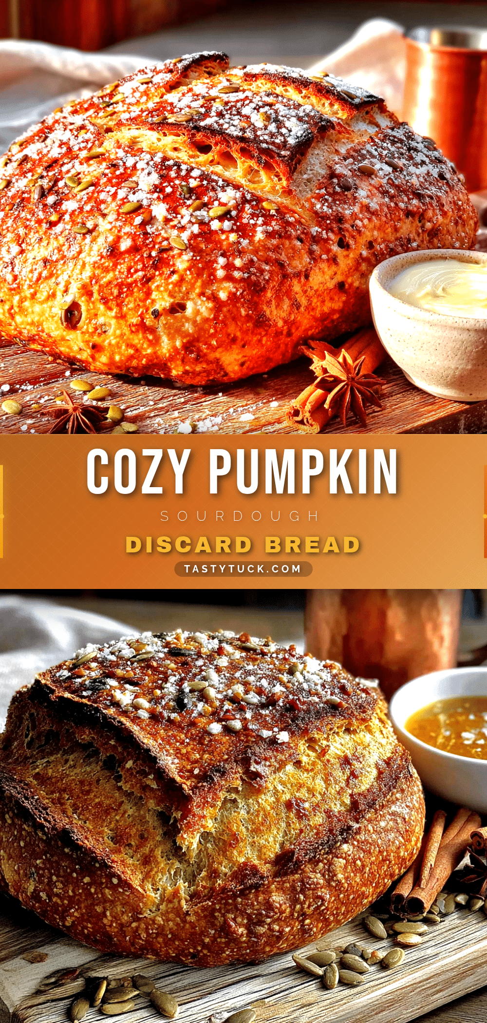pumpkin sourdough discard bread recipe