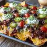 Sheet Pan Ground Beef Nacho Bake Best Easy Tailgate Recipe - featured image