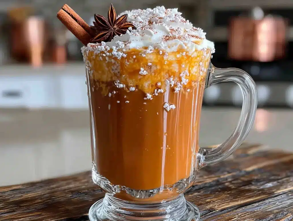 slow cooker pumpkin chai latte - featured image