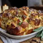 turkey and stuffing casserole - featured image