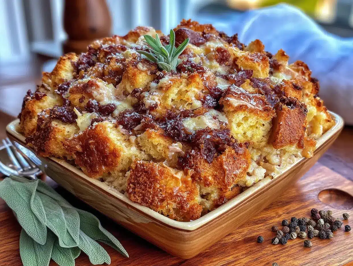 turkey and stuffing casserole preparation steps