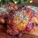 air fryer garlic parmesan chicken thighs - featured image