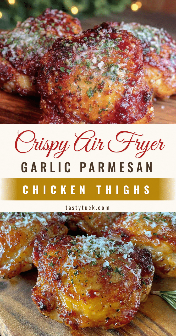 air fryer garlic parmesan chicken thighs recipe