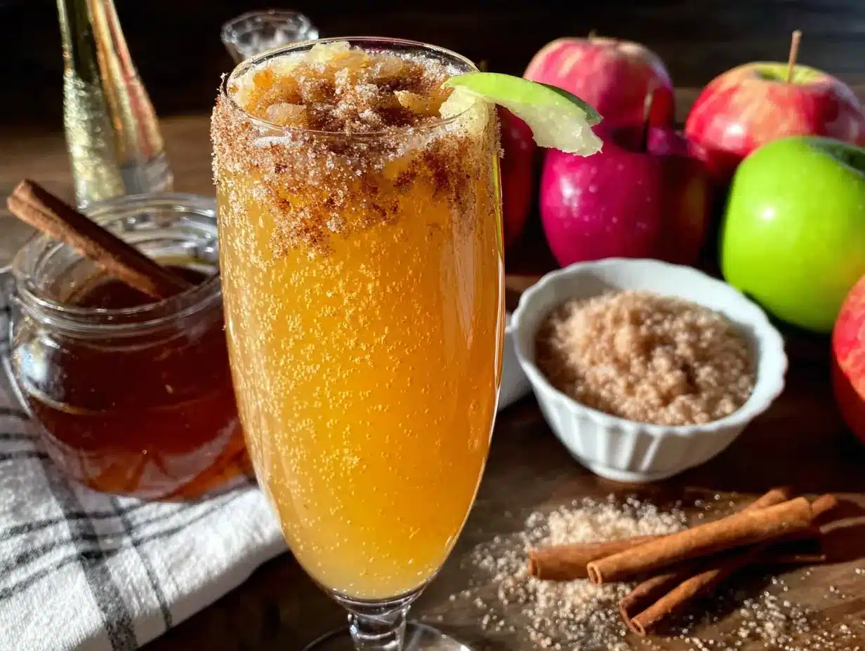 apple cider mimosa bar preparation steps
