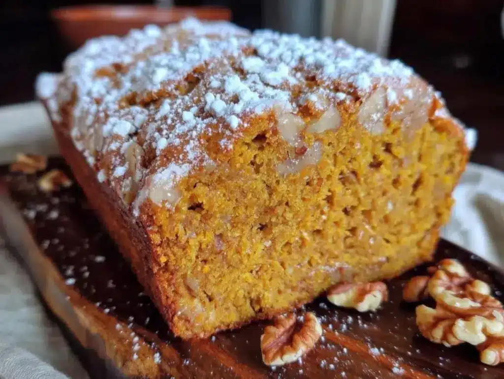 banana pumpkin bread with walnuts - featured image