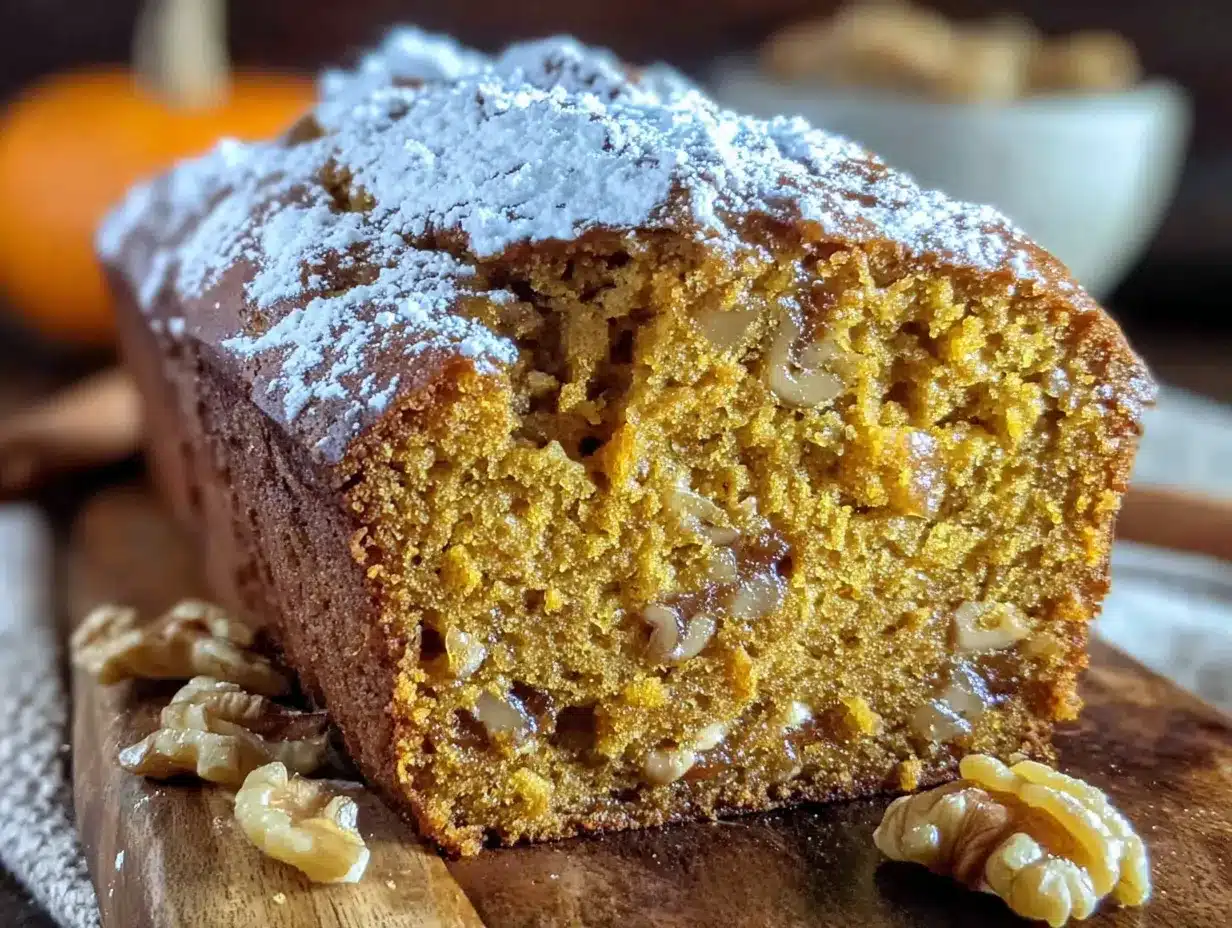 banana pumpkin bread with walnuts preparation steps