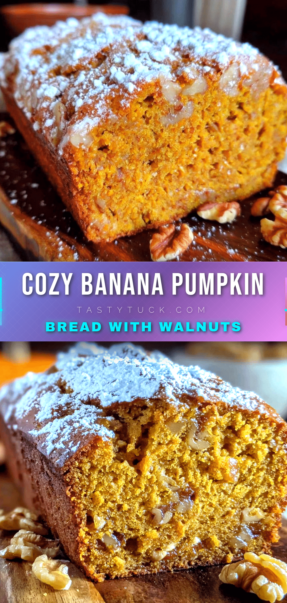 banana pumpkin bread with walnuts recipe