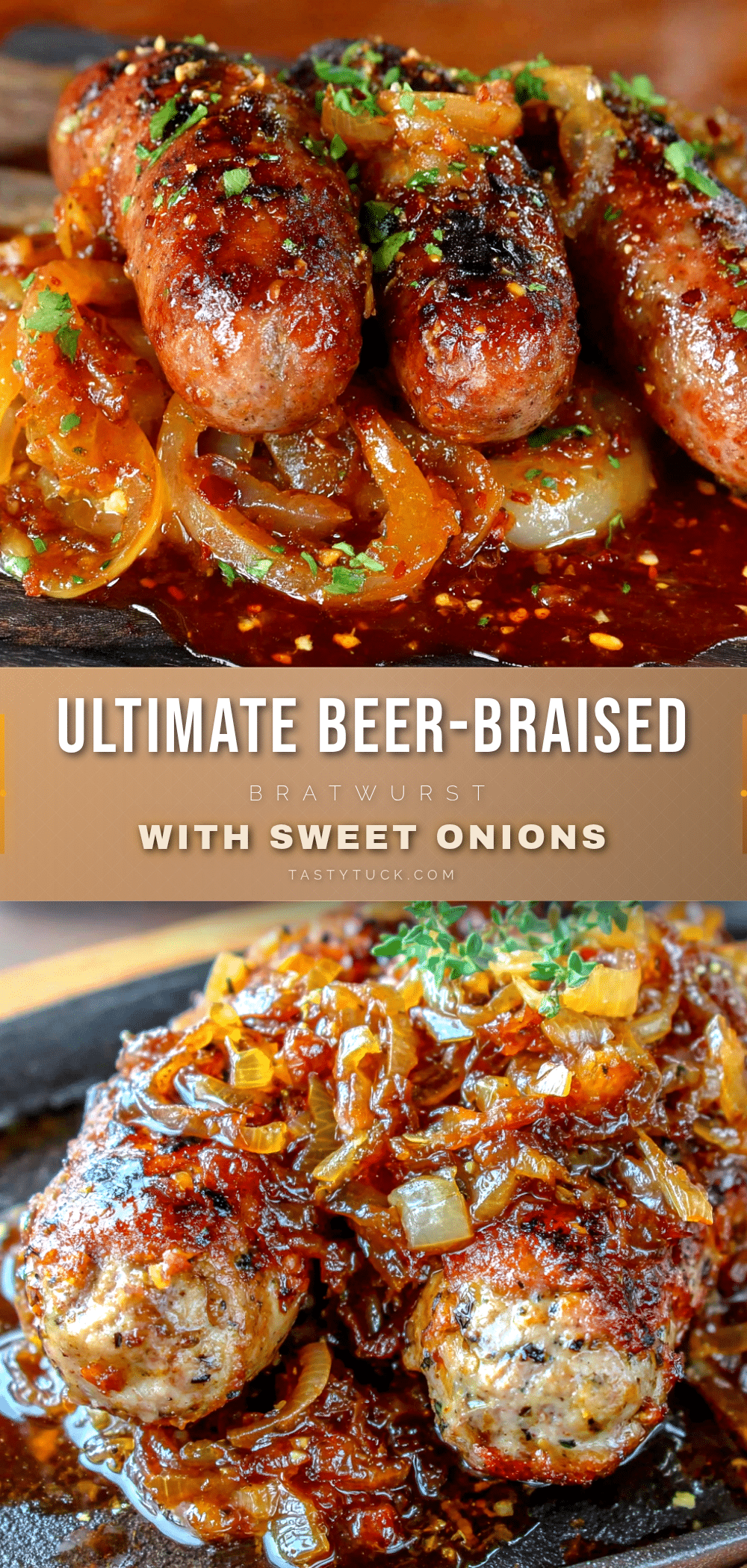 beer-braised bratwurst recipe