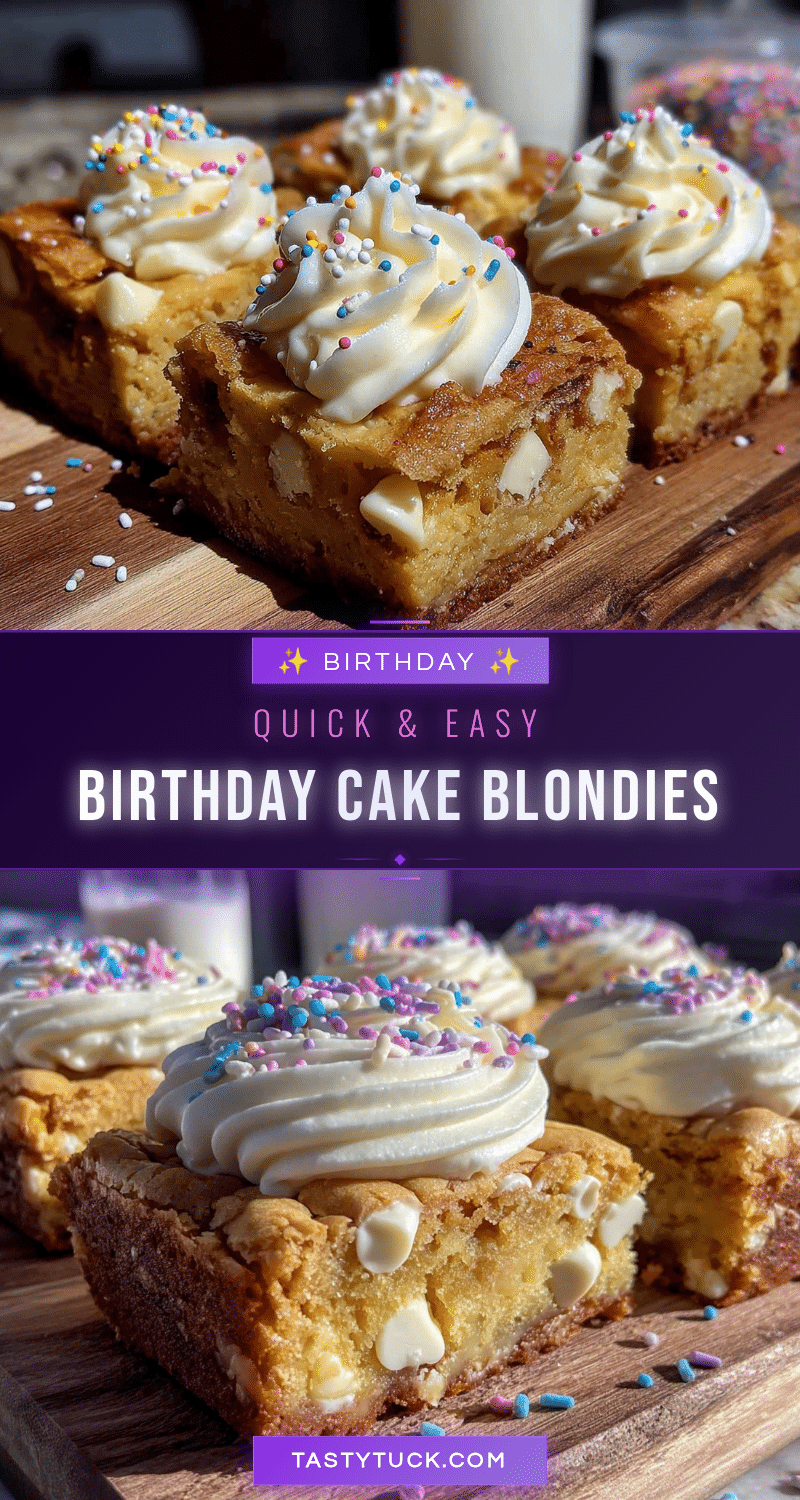 birthday cake blondies recipe