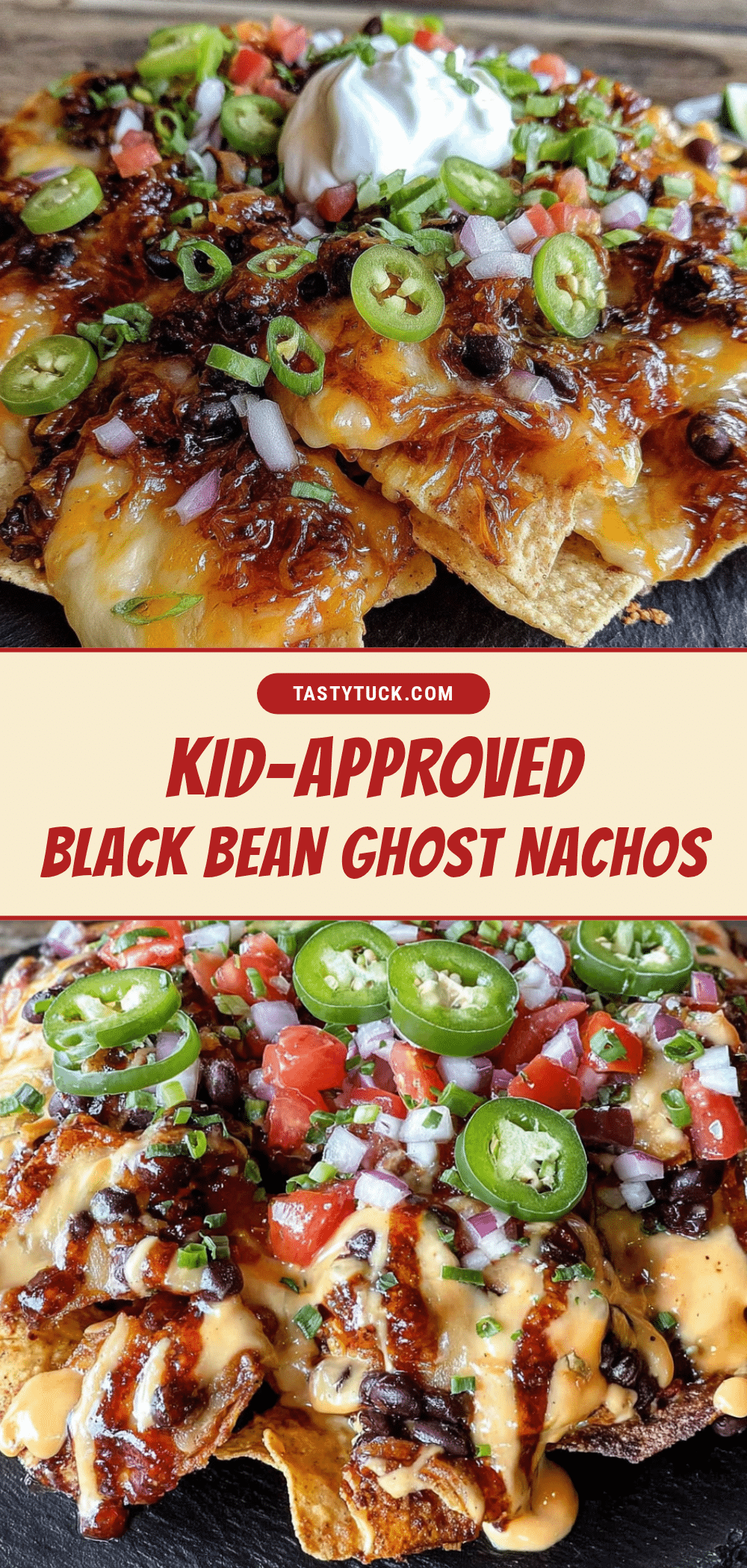 black bean ghost nachos recipe