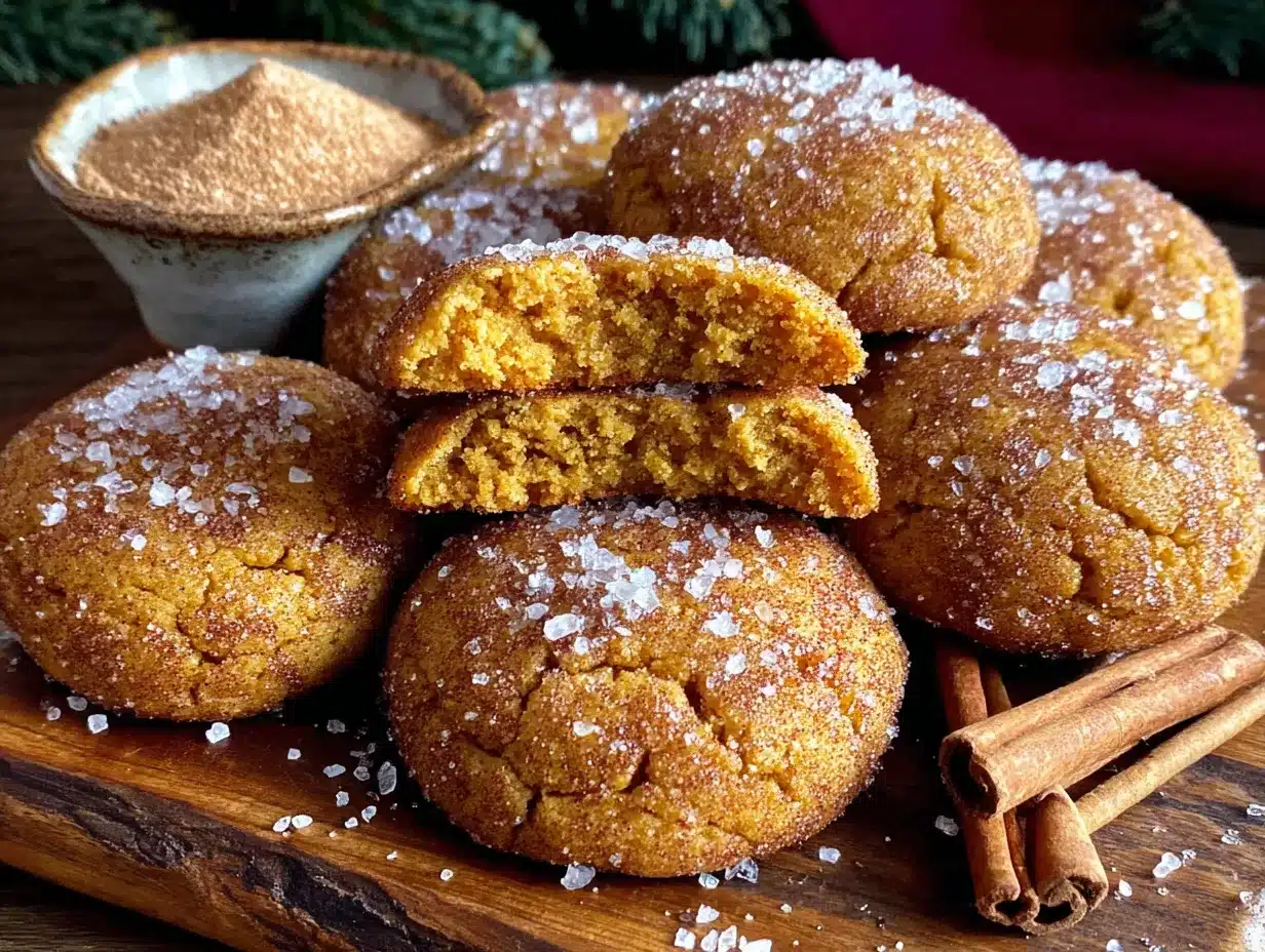 brown butter pumpkin snickerdoodle cookies preparation steps