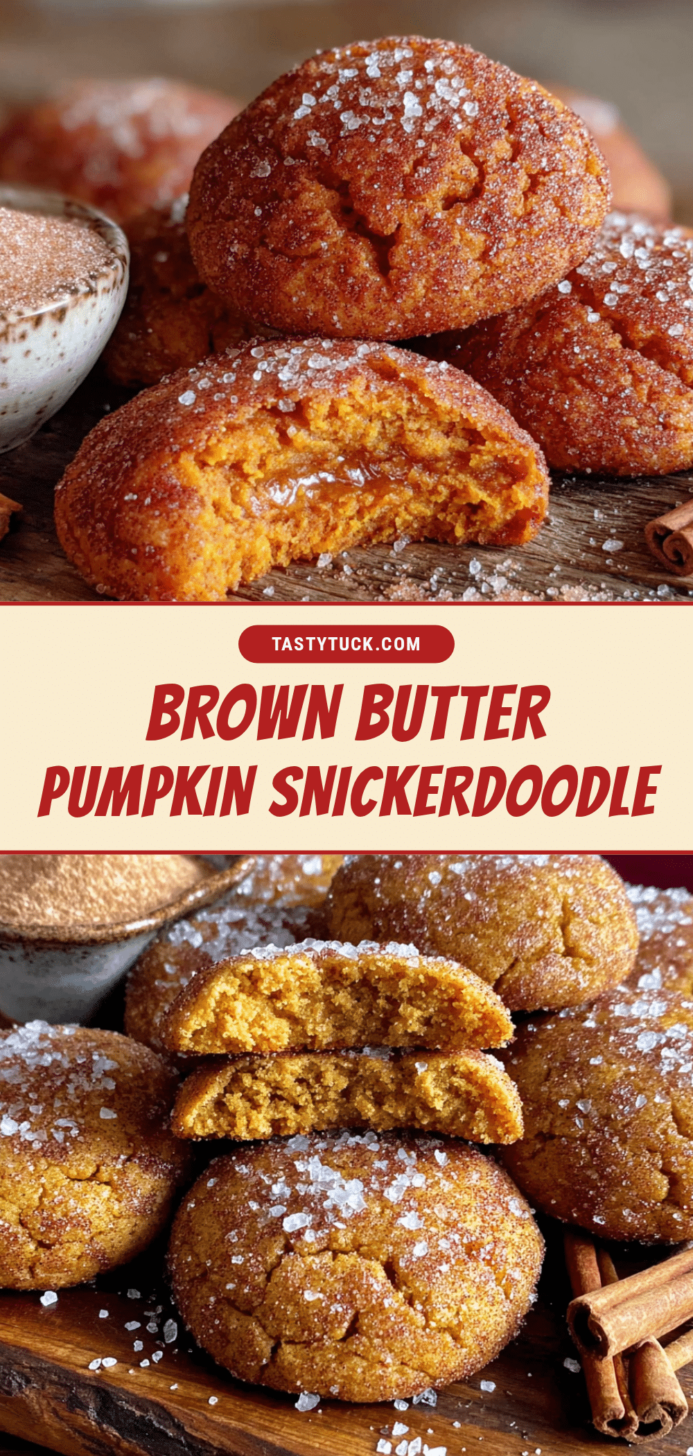 brown butter pumpkin snickerdoodle cookies recipe