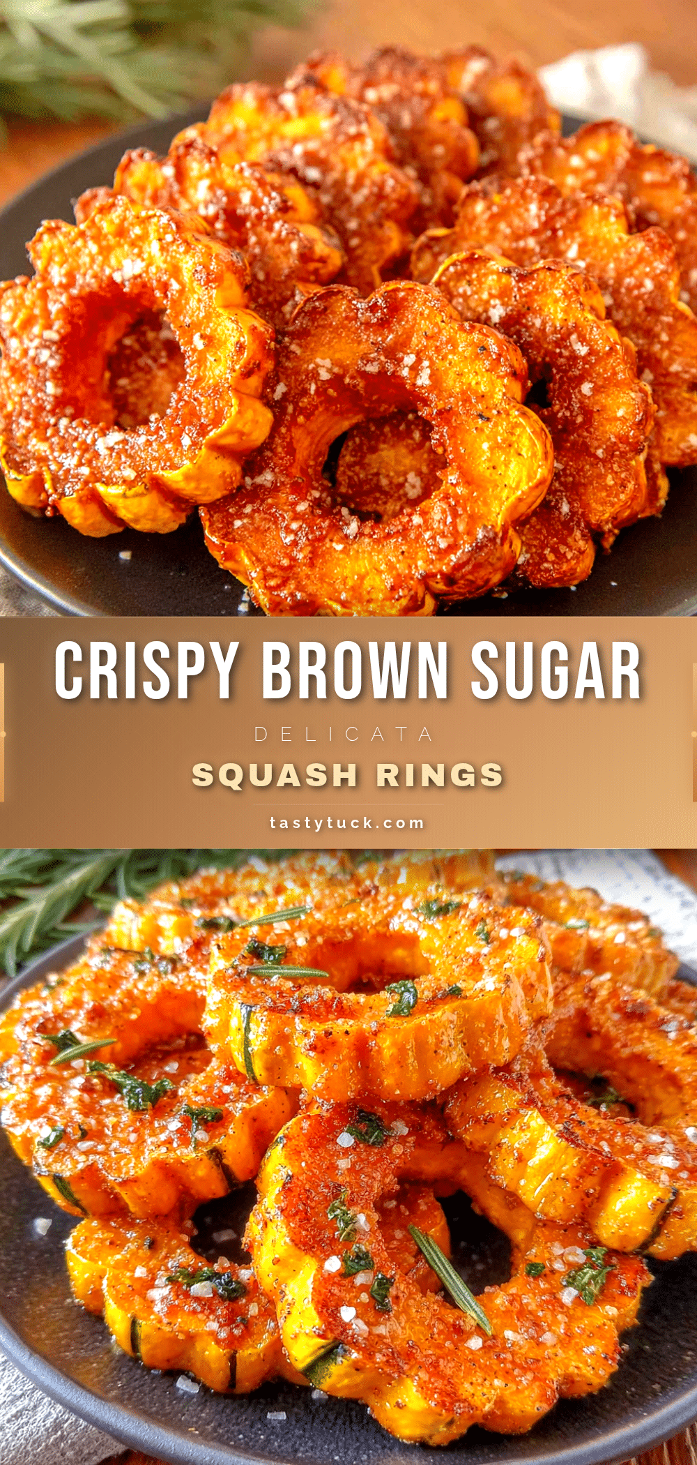 brown sugar delicata squash rings recipe