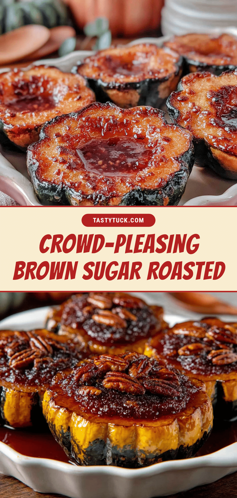 brown sugar roasted acorn squash recipe