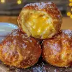 buffalo chicken dip stuffed pretzel bites - featured image