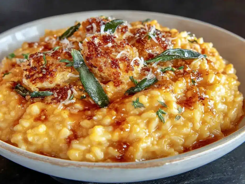 butternut squash risotto - featured image