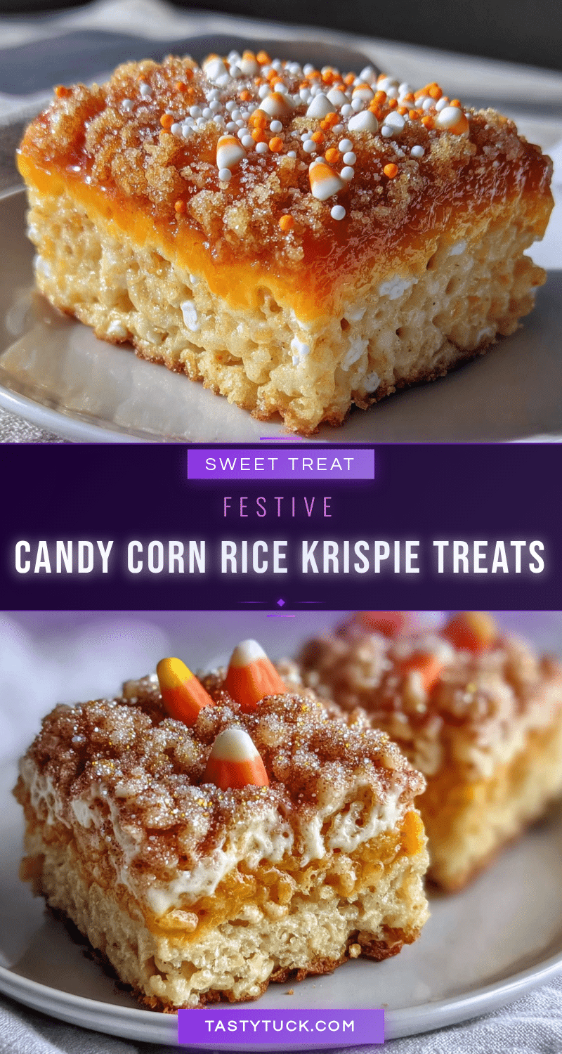candy corn rice krispie treats recipe