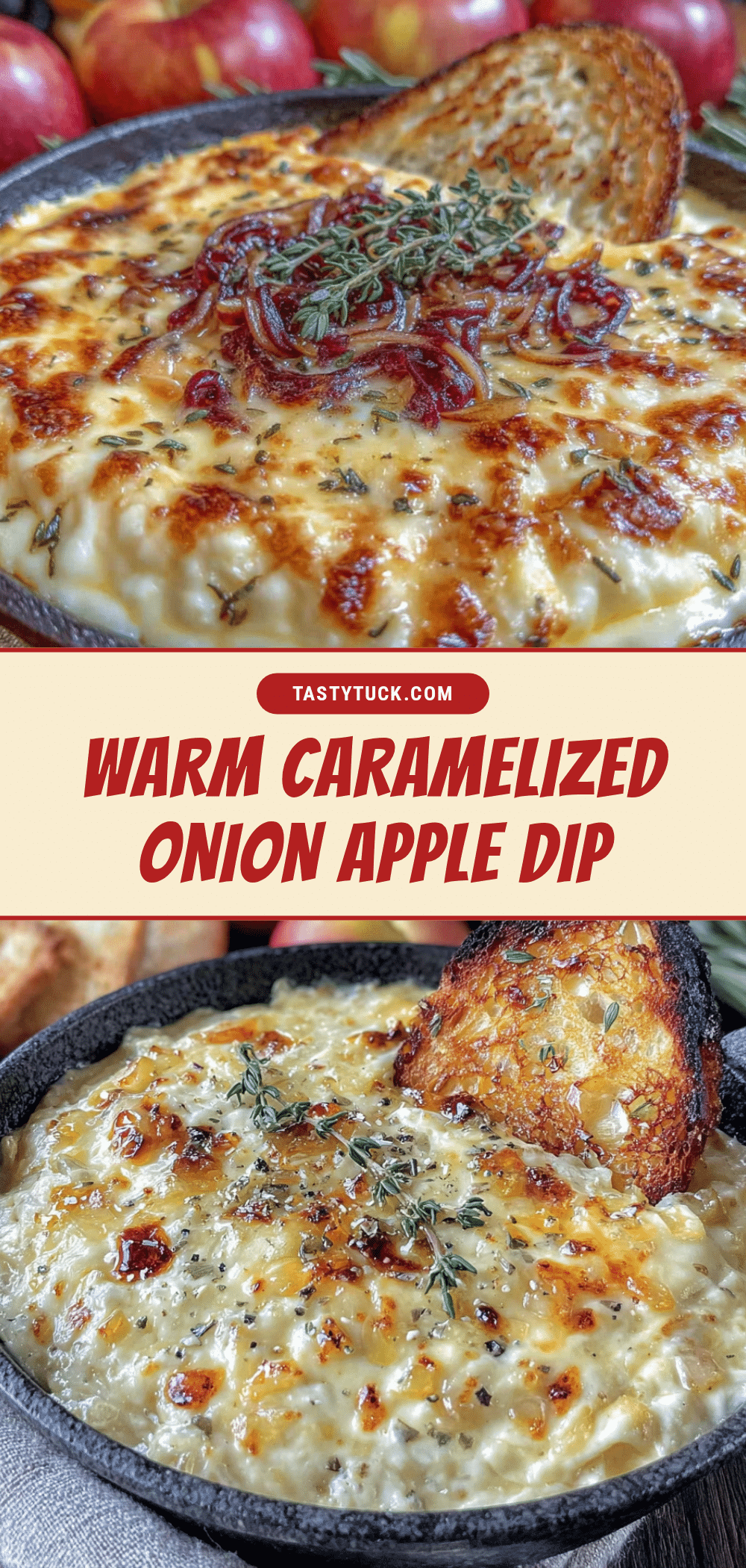 caramelized onion apple cheese dip recipe