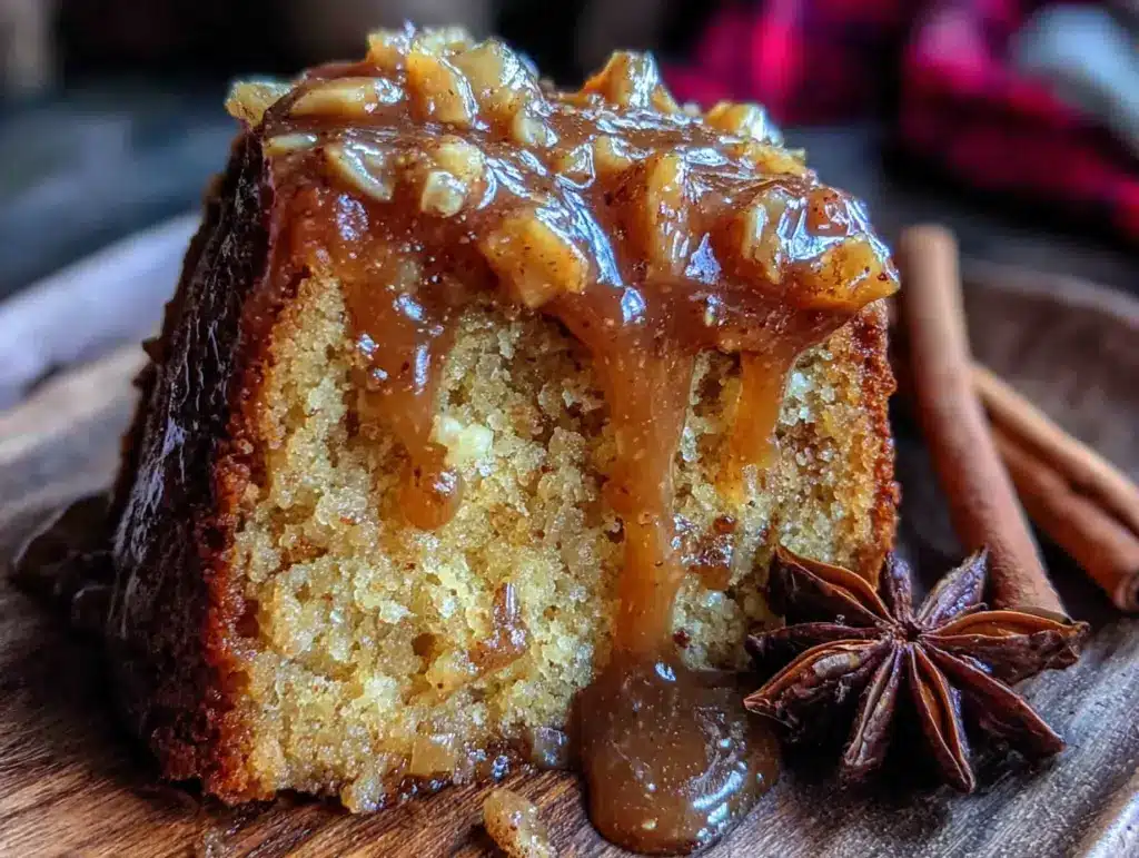 cozy apple cider cake - featured image