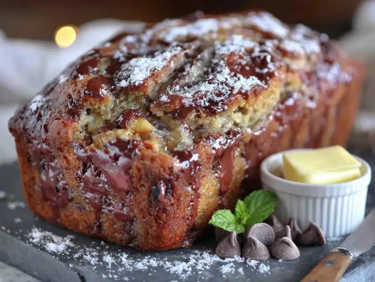 cozy classic chocolate chip banana bread preparation steps