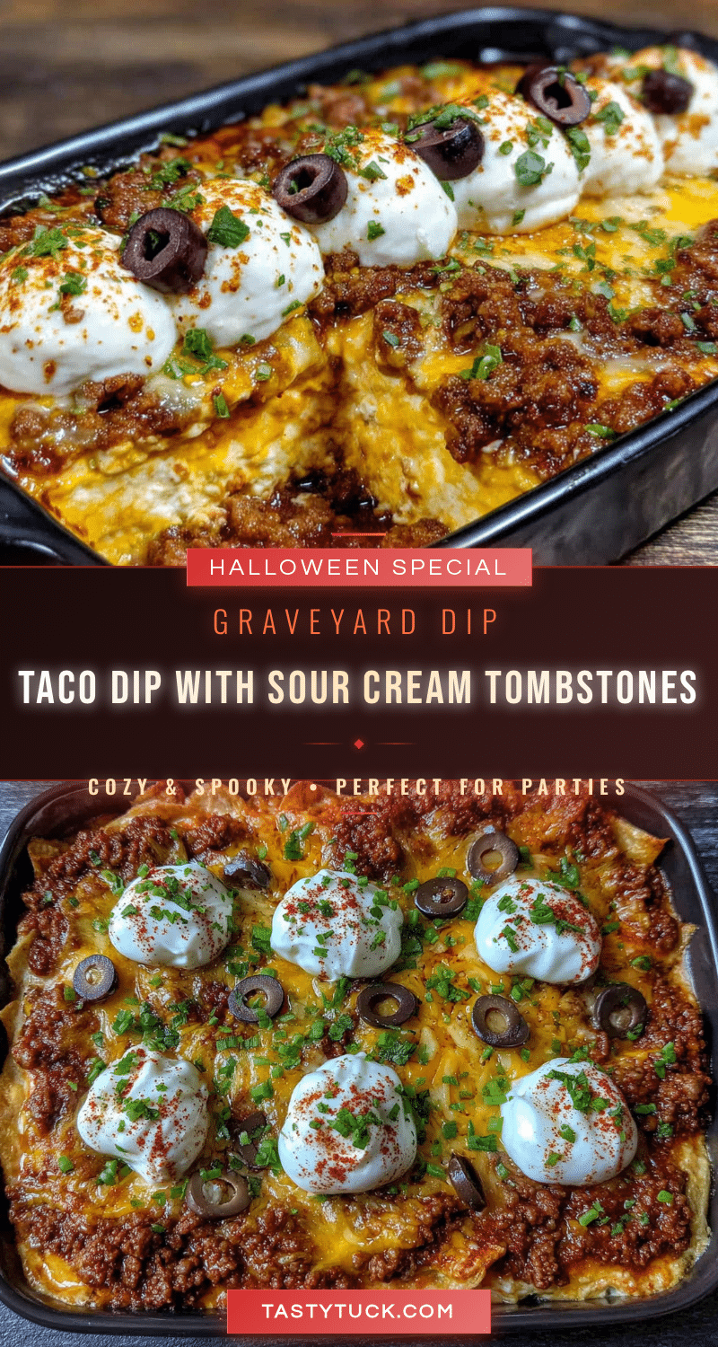 cozy graveyard taco dip recipe