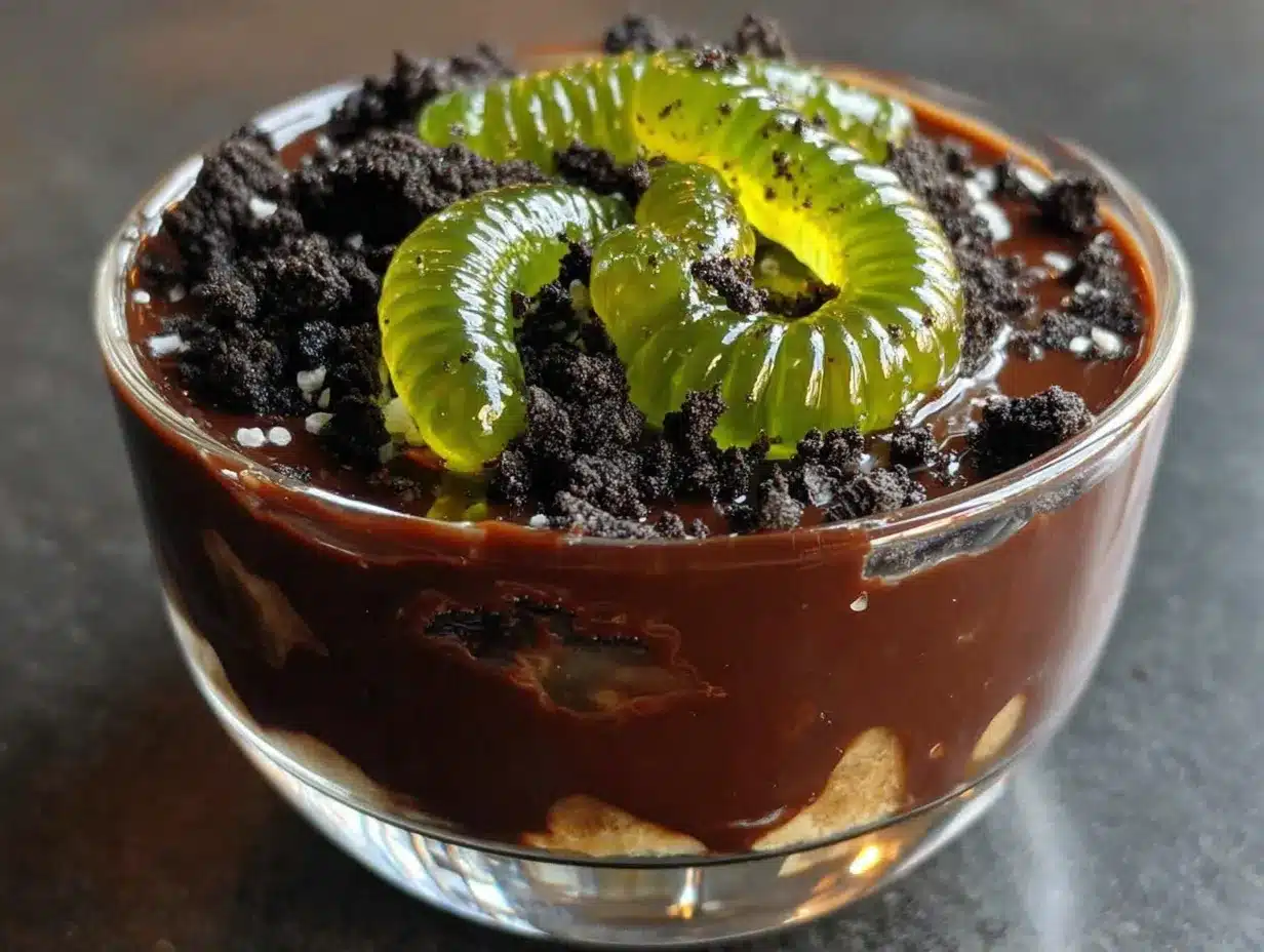 cozy halloween dirt cups preparation steps