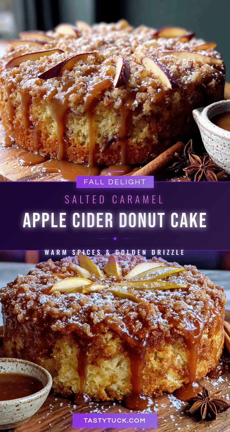 cozy salted caramel apple cider donut cake recipe