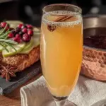 cozy spiced apple cider mimosa bar - featured image