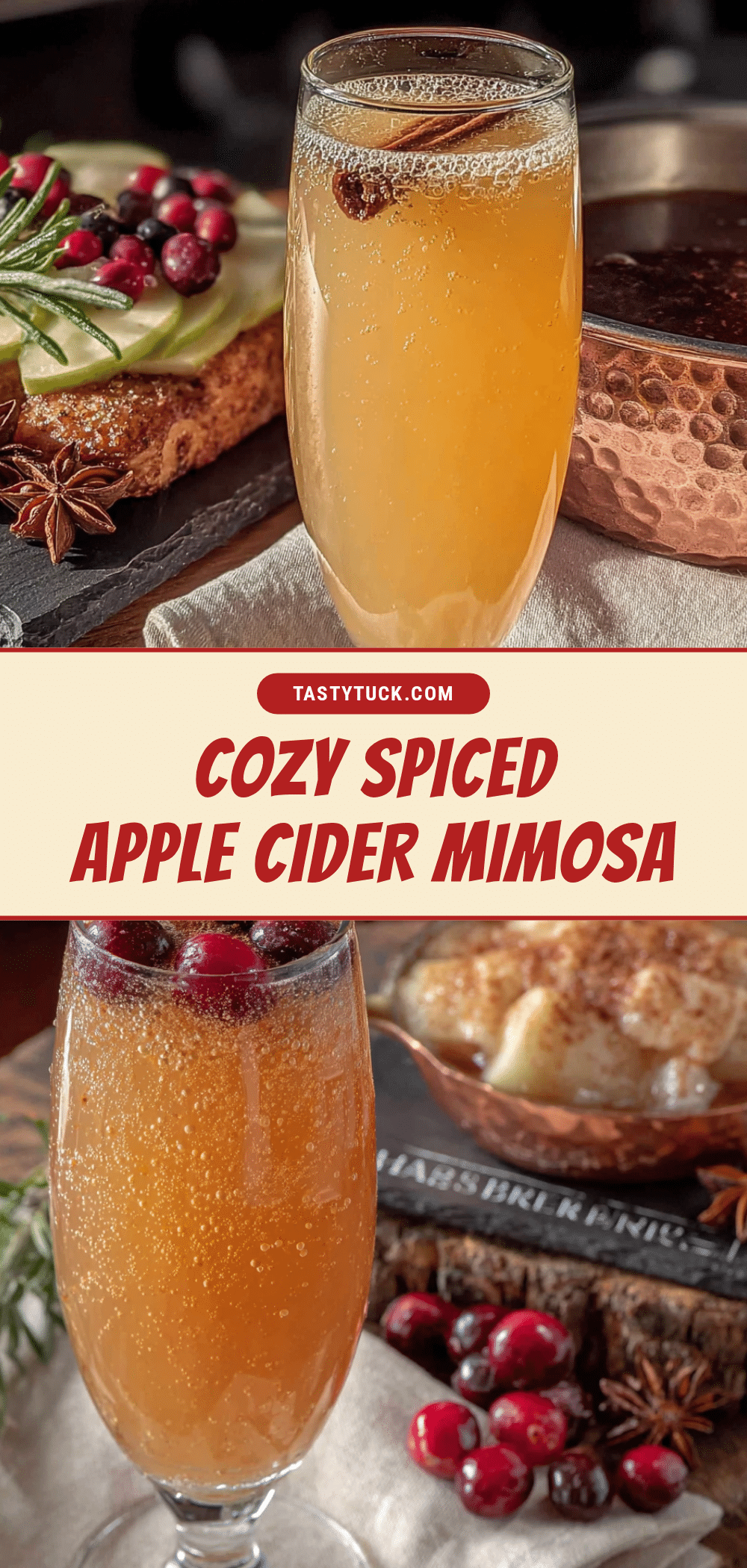 cozy spiced apple cider mimosa bar recipe