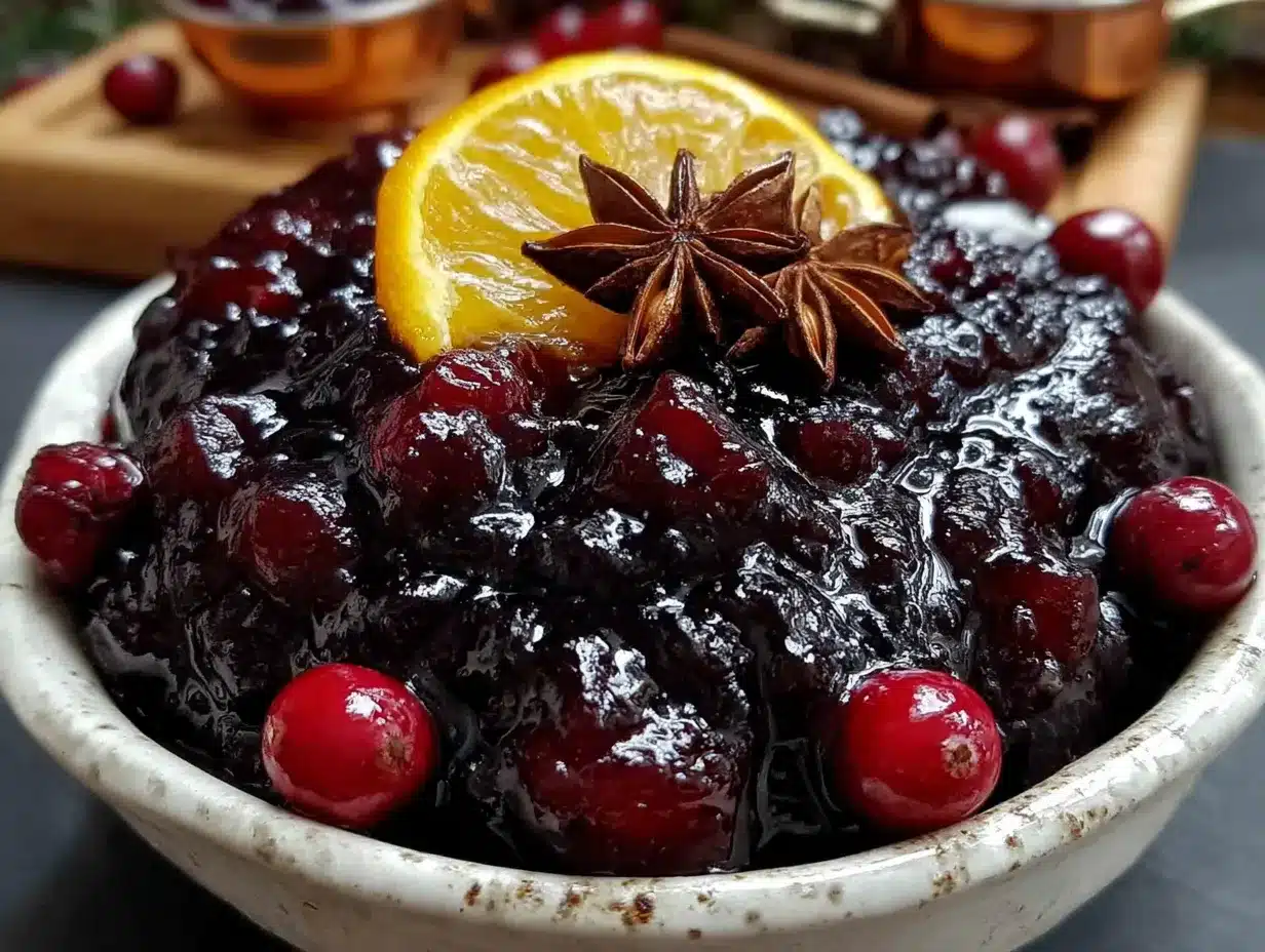 cranberry orange ginger sauce preparation steps