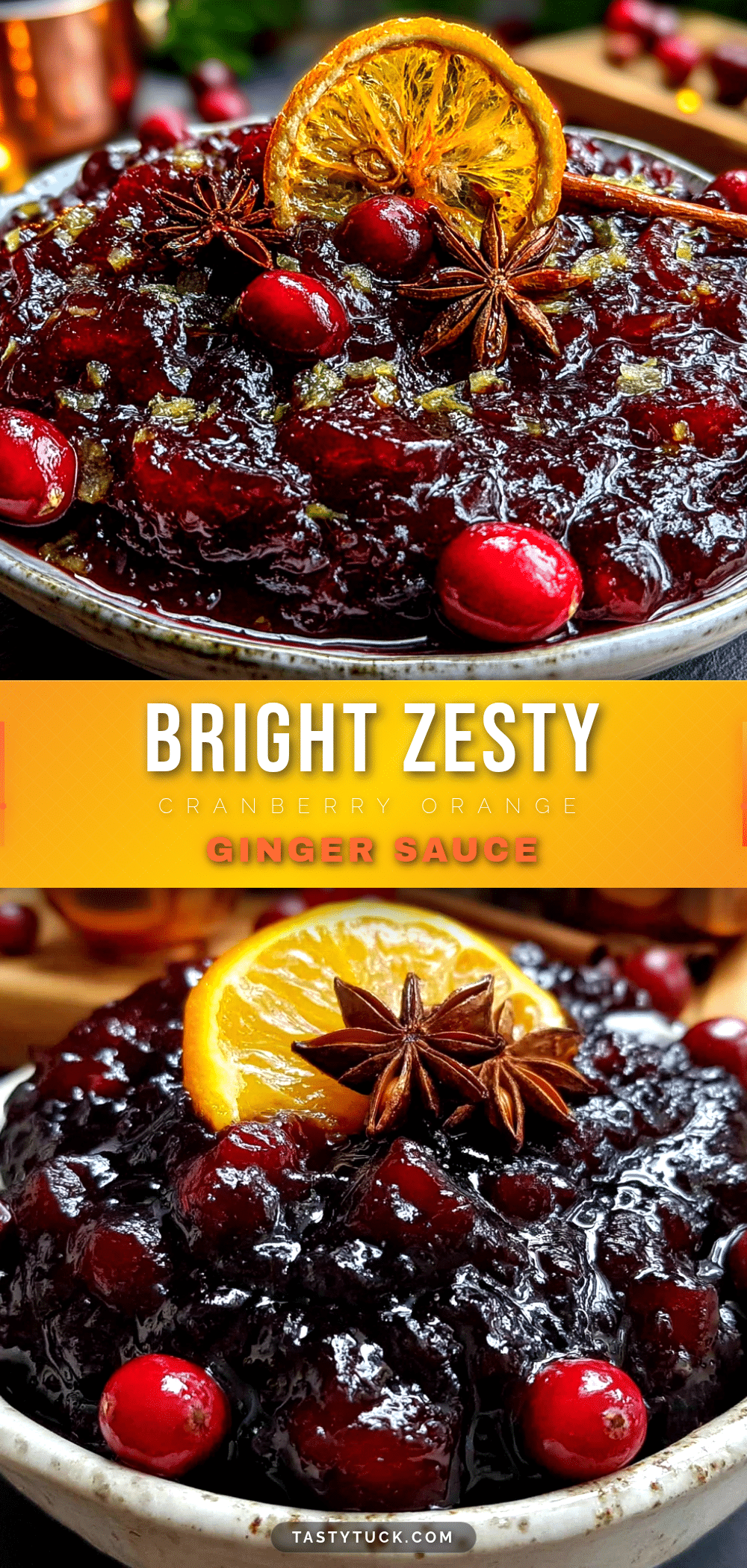 cranberry orange ginger sauce recipe