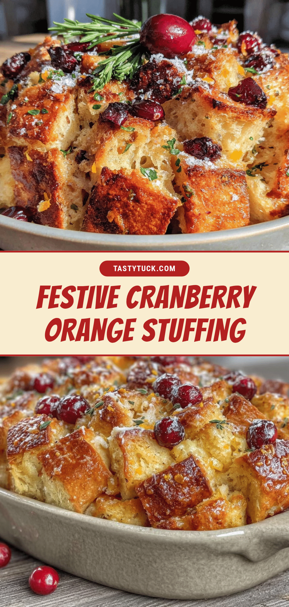 cranberry orange sourdough stuffing recipe