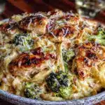 creamy one-pot chicken and broccoli alfredo - featured image