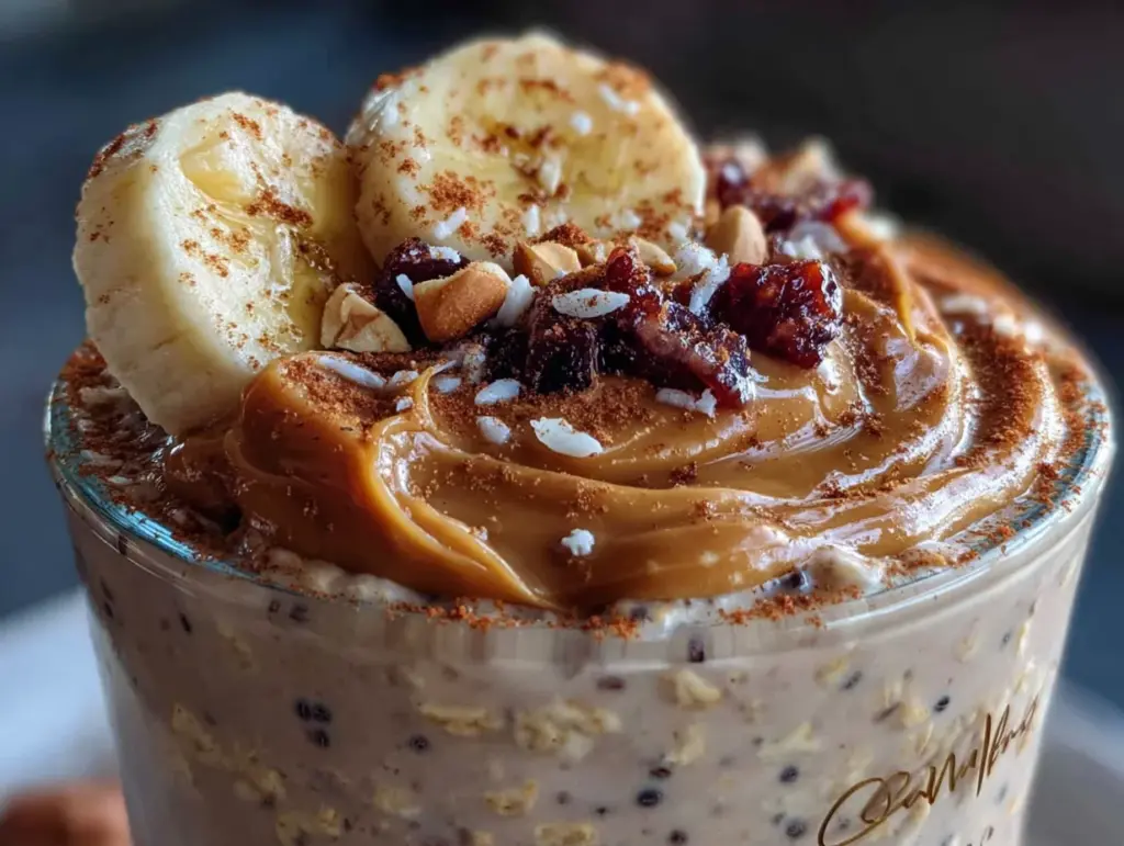 Creamy Overnight Peanut Butter Banana Oats - featured image