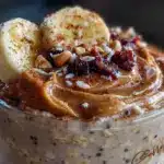 Creamy Overnight Peanut Butter Banana Oats - featured image