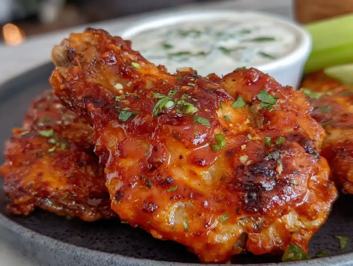 crispy buffalo wings preparation steps