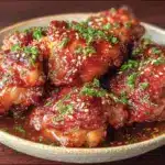 crockpot honey garlic chicken thighs - featured image