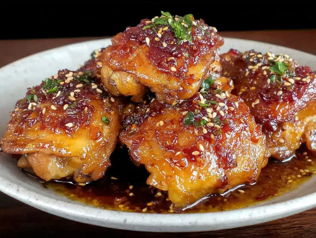 crockpot honey garlic chicken thighs preparation steps