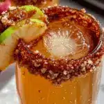 easy apple cider mimosa - featured image