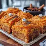 Easy Halloween Sugar Cookie Bars with Orange Frosting - featured image