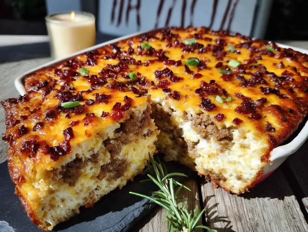 Easy Make-Ahead Sausage and Egg Breakfast Casserole - featured image