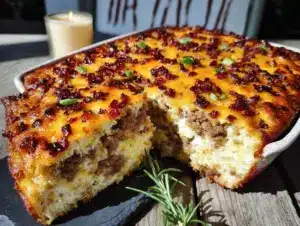 Easy Make-Ahead Sausage and Egg Breakfast Casserole - featured image