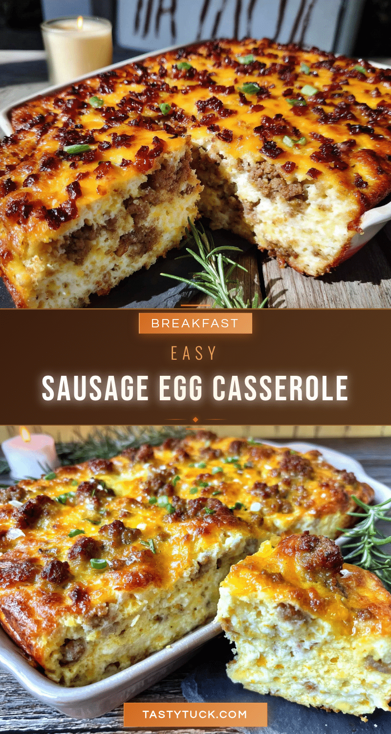 Easy Make-Ahead Sausage and Egg Breakfast Casserole recipe